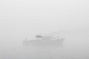 A foggy day at Cheung Chau Harbor