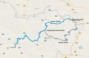 Ban Gioc Waterfall Motorbike Routes