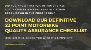 motorbike quality checklist