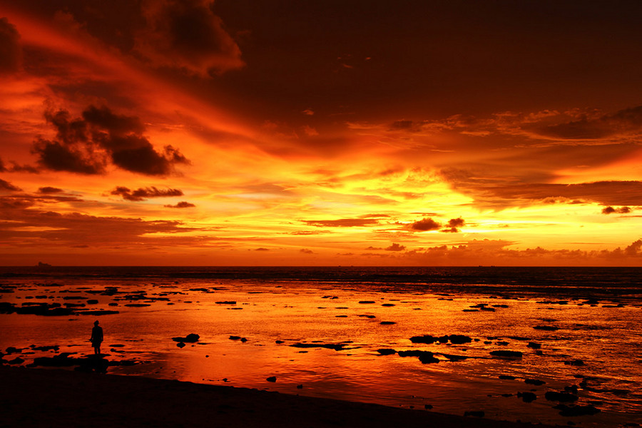Sunset at Klong Dao Beach