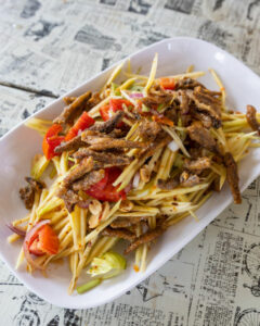 Somtum with Dried Anchovies
