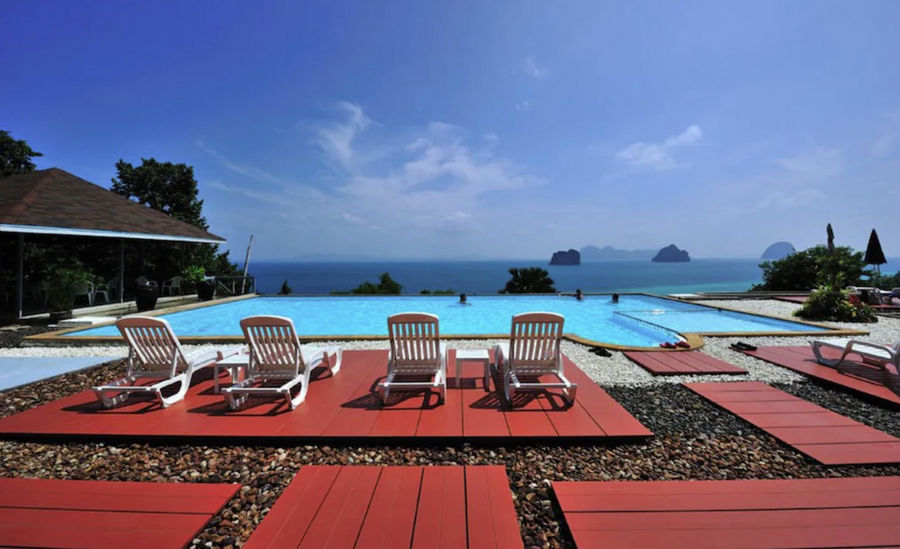 Koh Ngai Cliff Beach Resort pool view